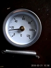 Termometr bimetaliczny klasy 2.5 z czujnikiem bimetalicznym 63 mm z czujnikiem temperatury z tyłu